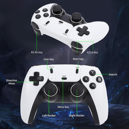 Drahtlose Retro-Gaming-Konsole Mit Über 12.000 Spielen, 4K-Ausgabeunterstützung, Kompatibel Mit Fernseher, Projektor Und Display (64G)