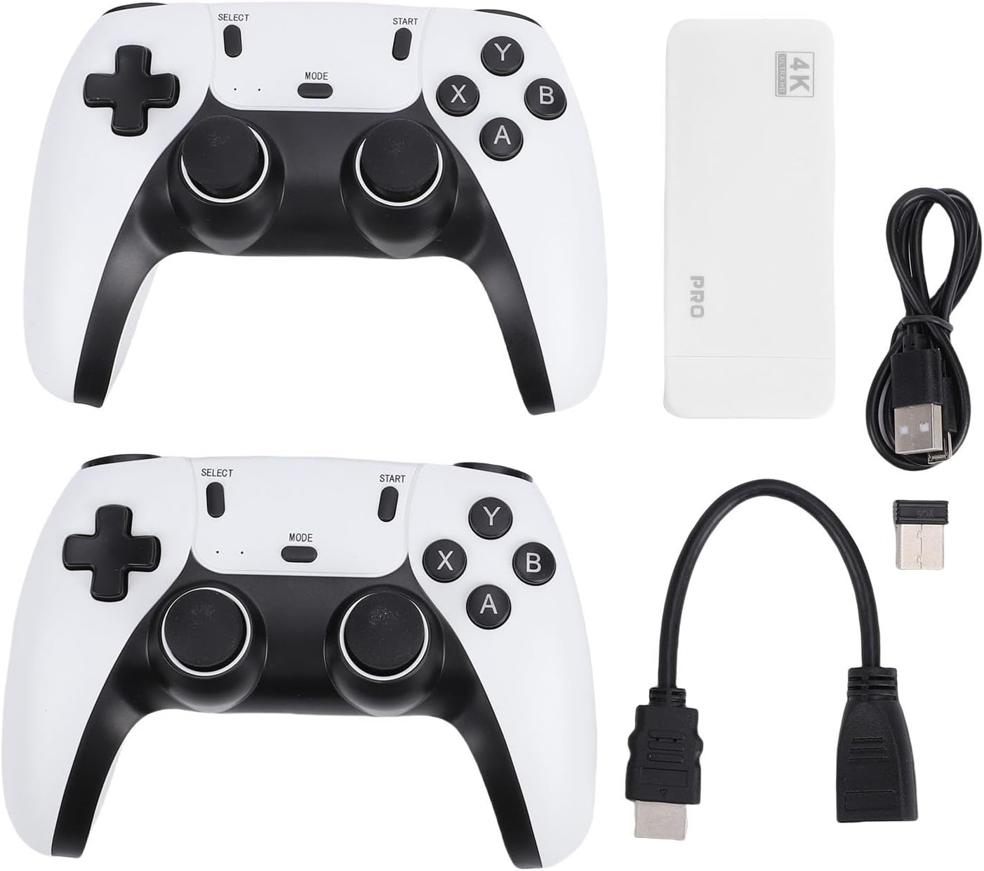 Drahtlose Retro-Gaming-Konsole Mit Über 12.000 Spielen, 4K-Ausgabeunterstützung, Kompatibel Mit Fernseher, Projektor Und Display (64G)